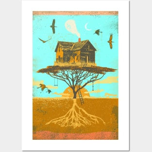 TREEHOUSE ROOTS Posters and Art